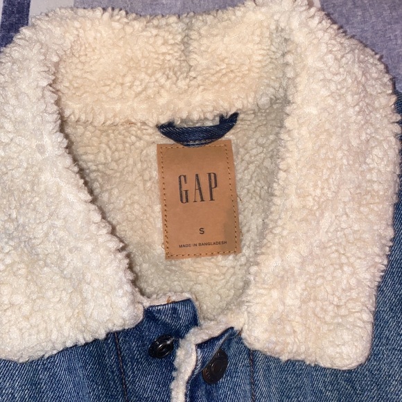 GAP Sherpa-Lined Non-Stretch Jean Jacket for Men - Picture 4 of 6